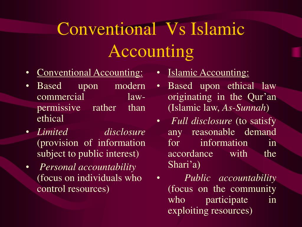 conventional accounting