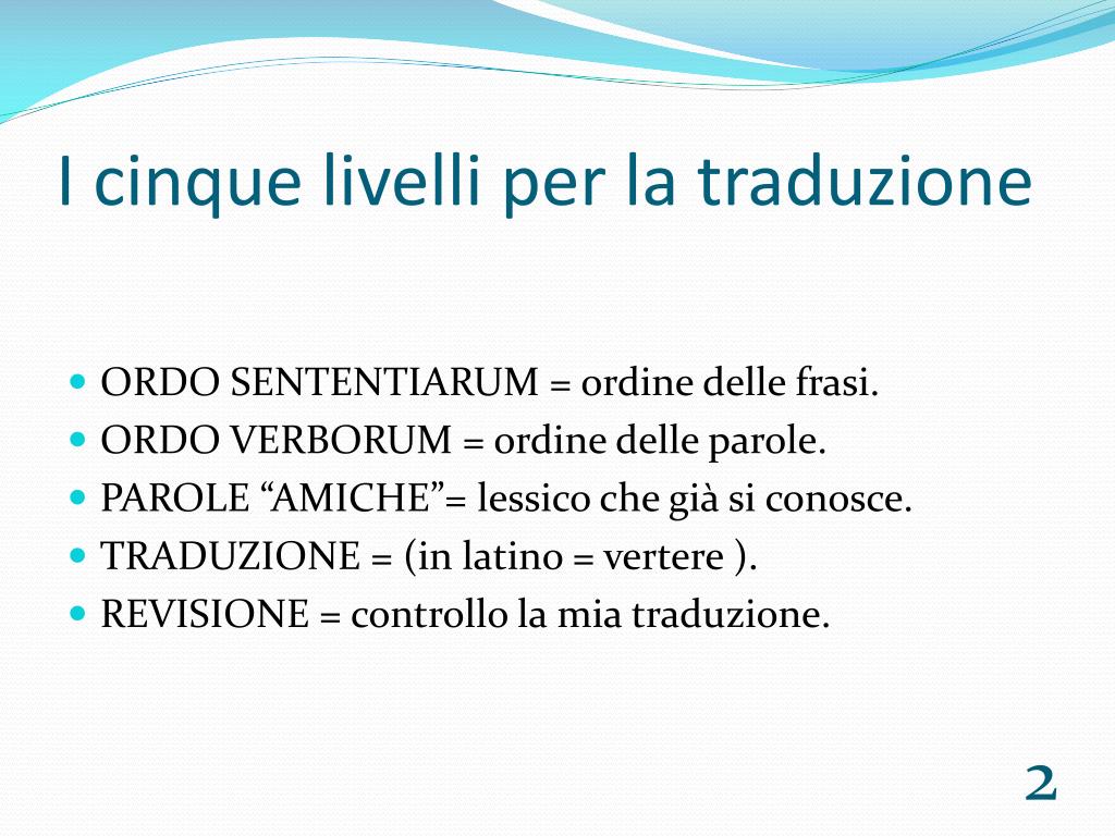 PPT - METODO di TRADUZIONE. PowerPoint Presentation, free download -  ID:241103