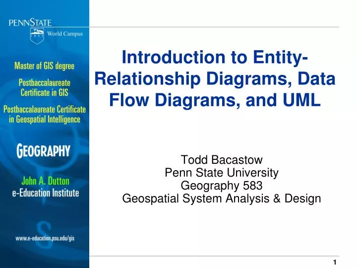 introduction to entity relationship diagrams data flow diagrams and uml n.
