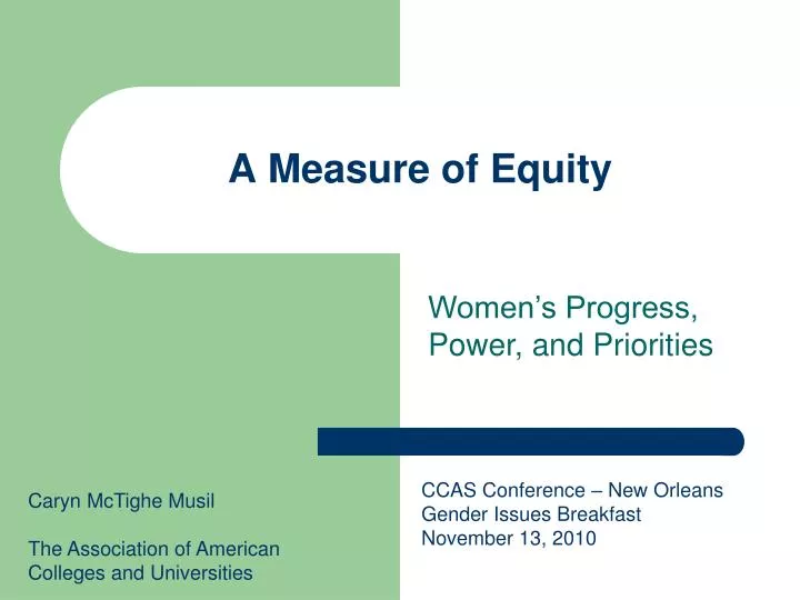 a measure of equity n.