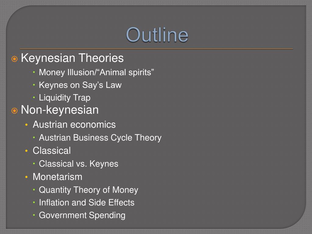 Ppt A Comparison Of Keynesian Austrian And Monetarist - 