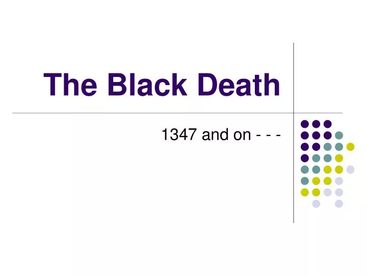 the black death n.