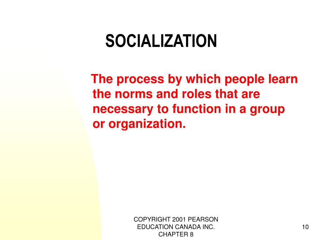 Represent Socialization PPT - CHAPTER 8 PowerPoint Presentation, free download - ID:241796