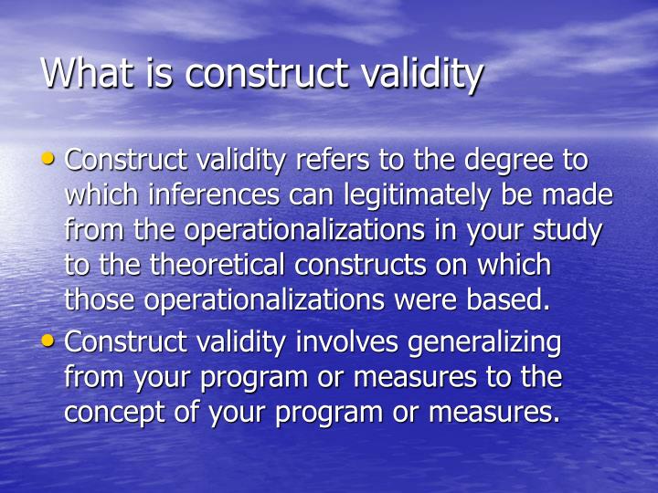 PPT Construct validity PowerPoint Presentation ID241986