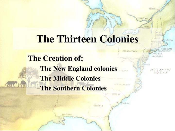 the thirteen colonies n.