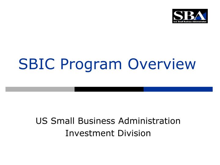 sbic program overview n.