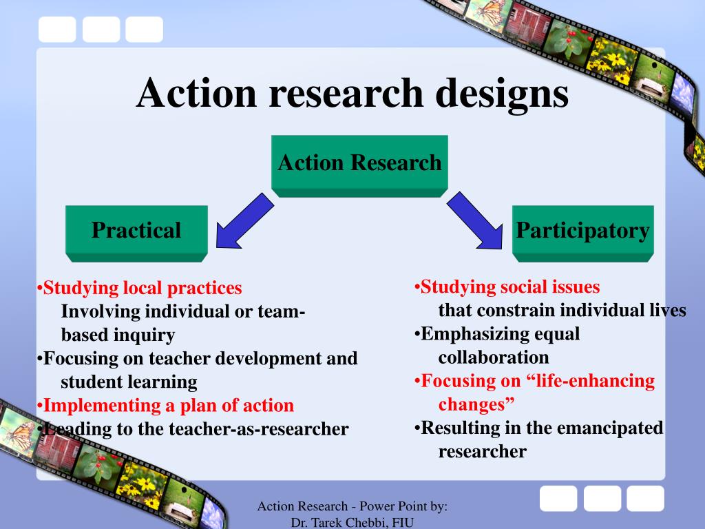 examples of action research design