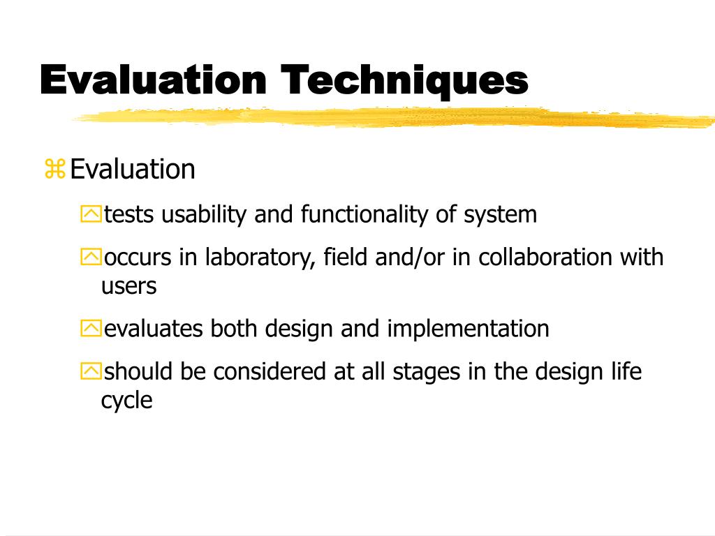 presentation evaluation techniques