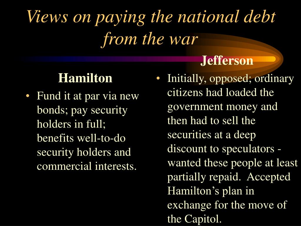 Hamilton national clearance debt