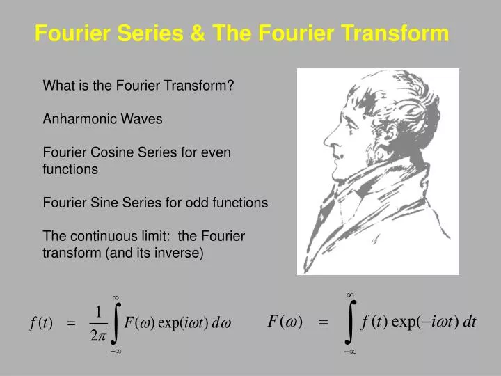 fourier series the fourier transform n.