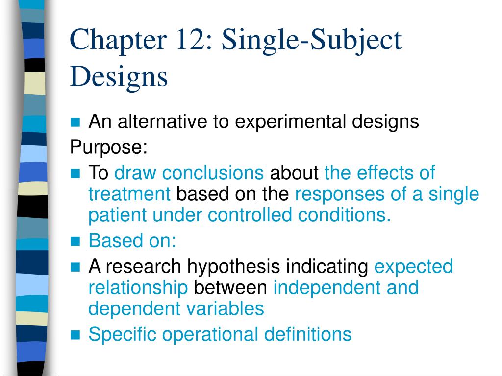 benefits of single subject research design