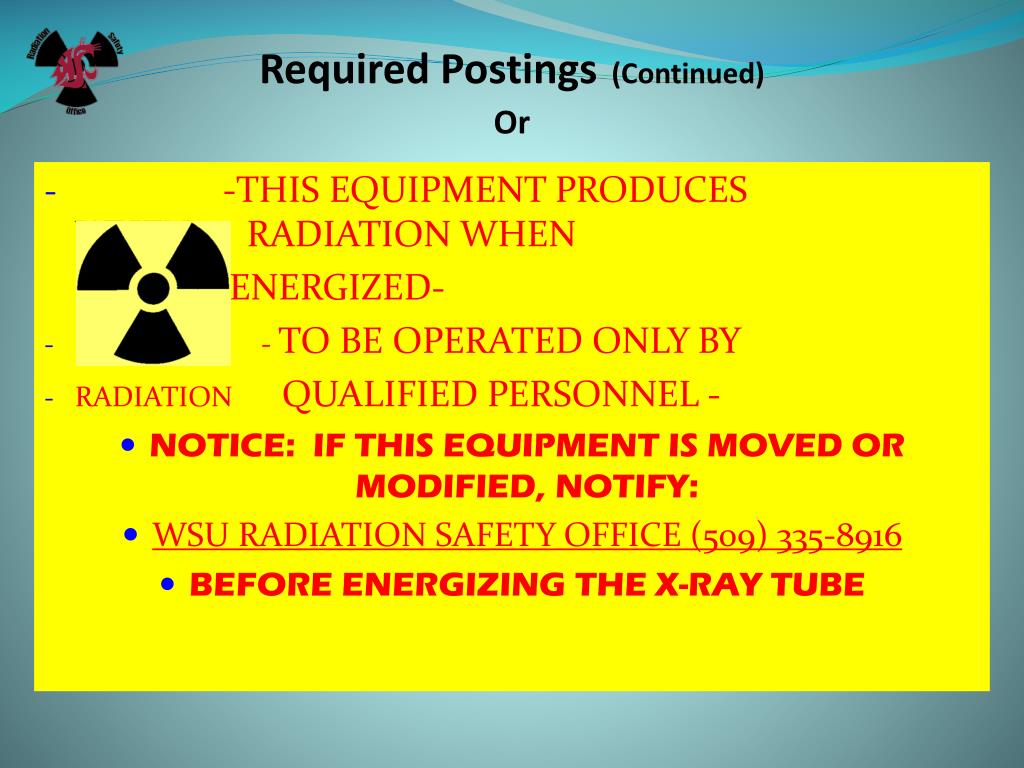 PPT Radiation Safety Training Research & Analytical Machines