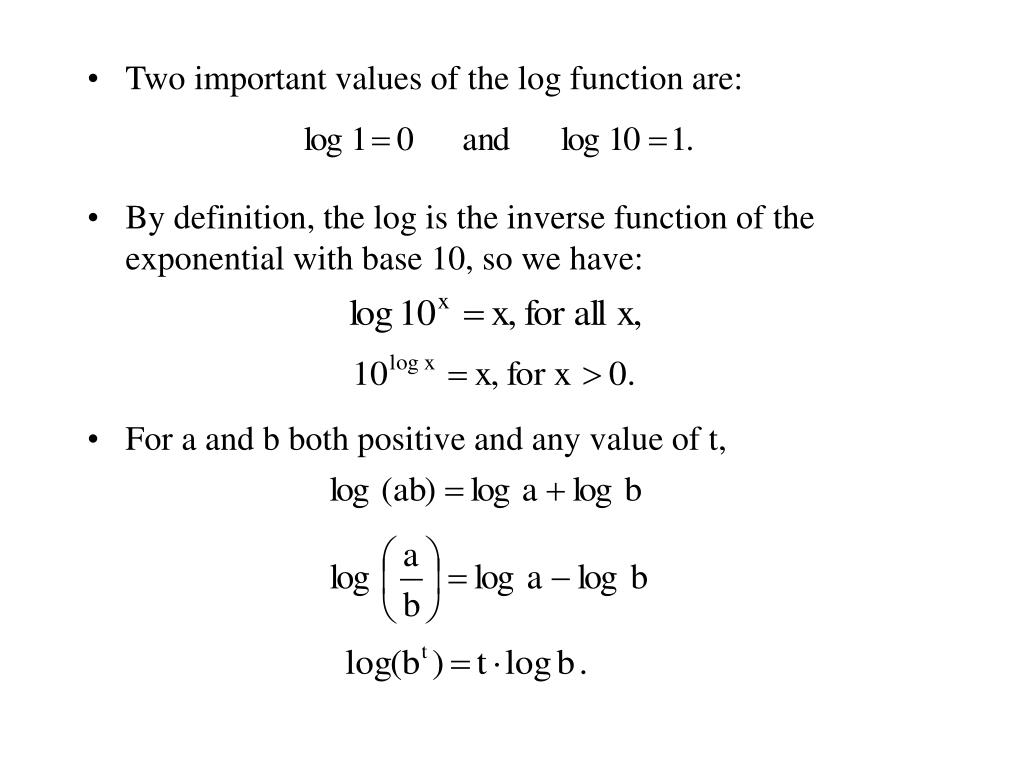 PPT - Common Logarithms PowerPoint Presentation, Free Download - ID:243756