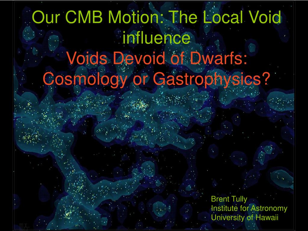 ppt-our-cmb-motion-the-local-void-influence-voids-devoid-of-dwarfs