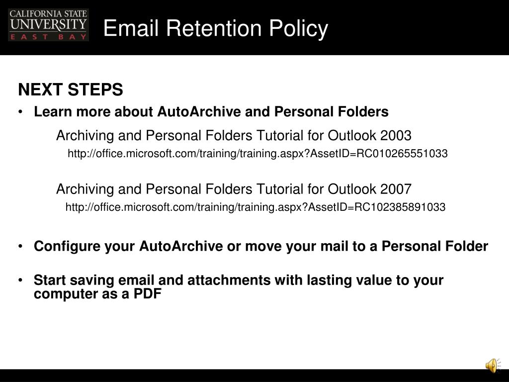 retention email template