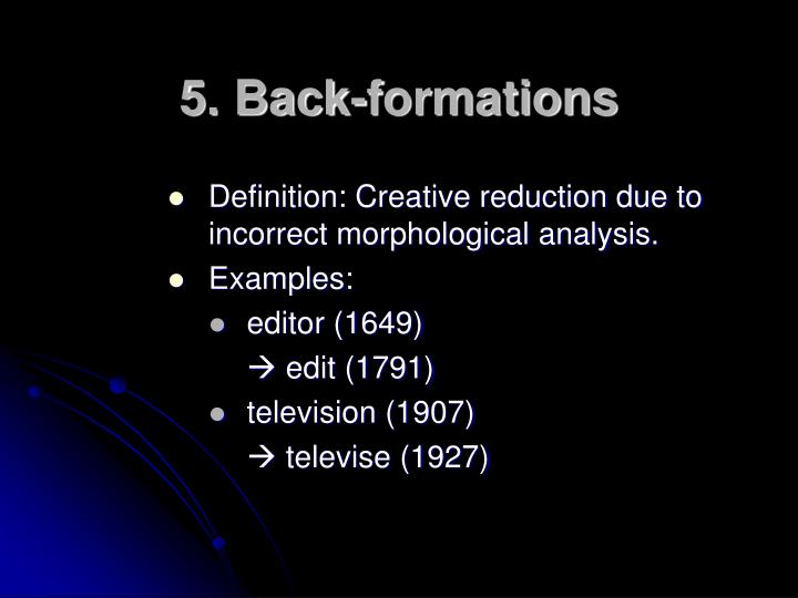 PPT - Word Formation PowerPoint Presentation - ID:244506
