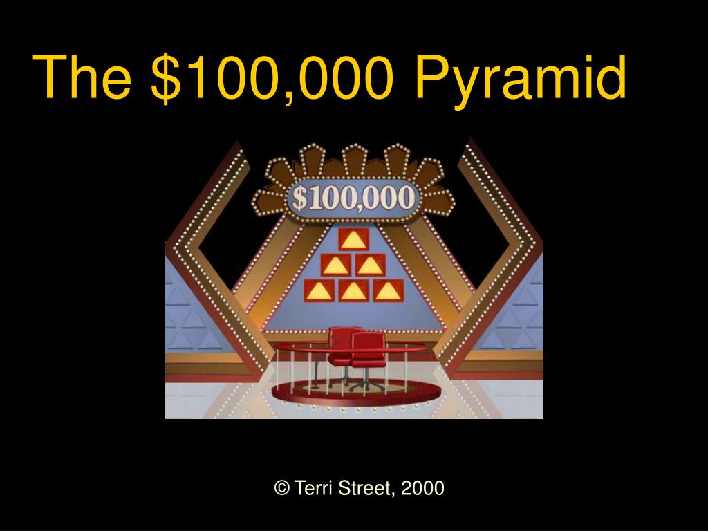 100 000 Pyramid Powerpoint Template