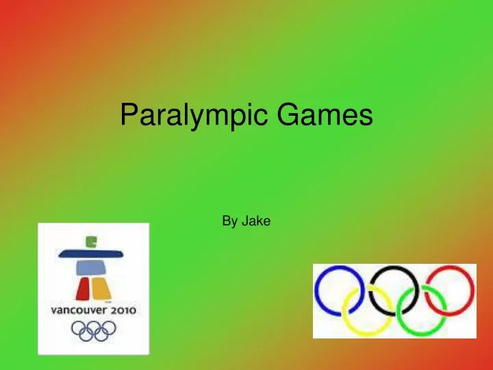 paralympic games n.
