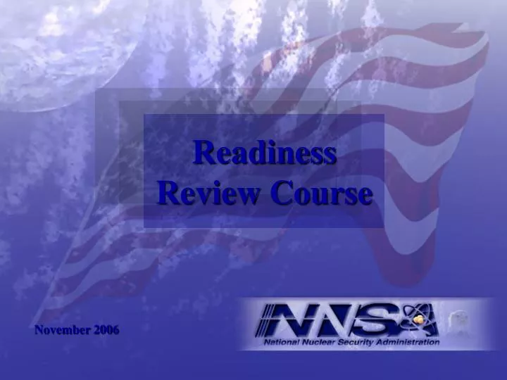 readiness review course n.