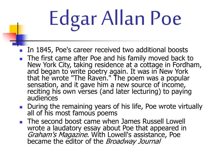 edgar allen poe and humor essay edgar allen poe and humor essay