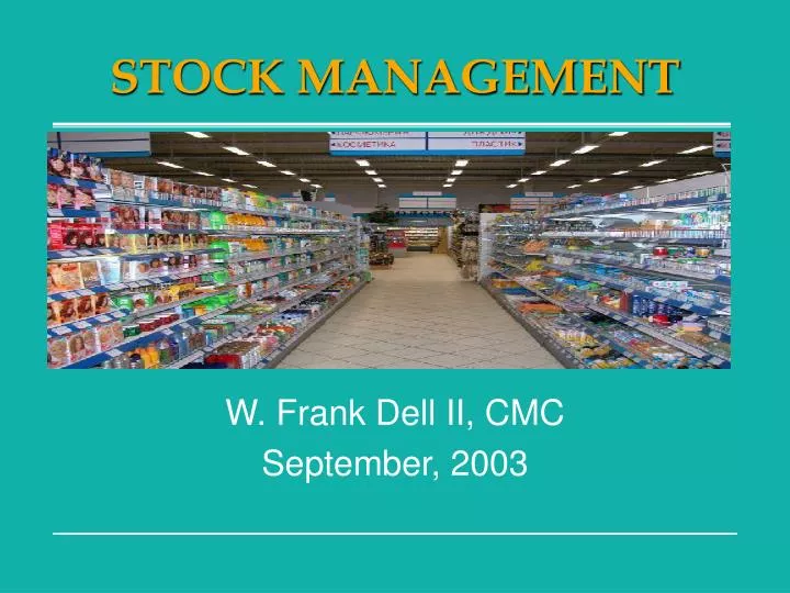 stock management n.