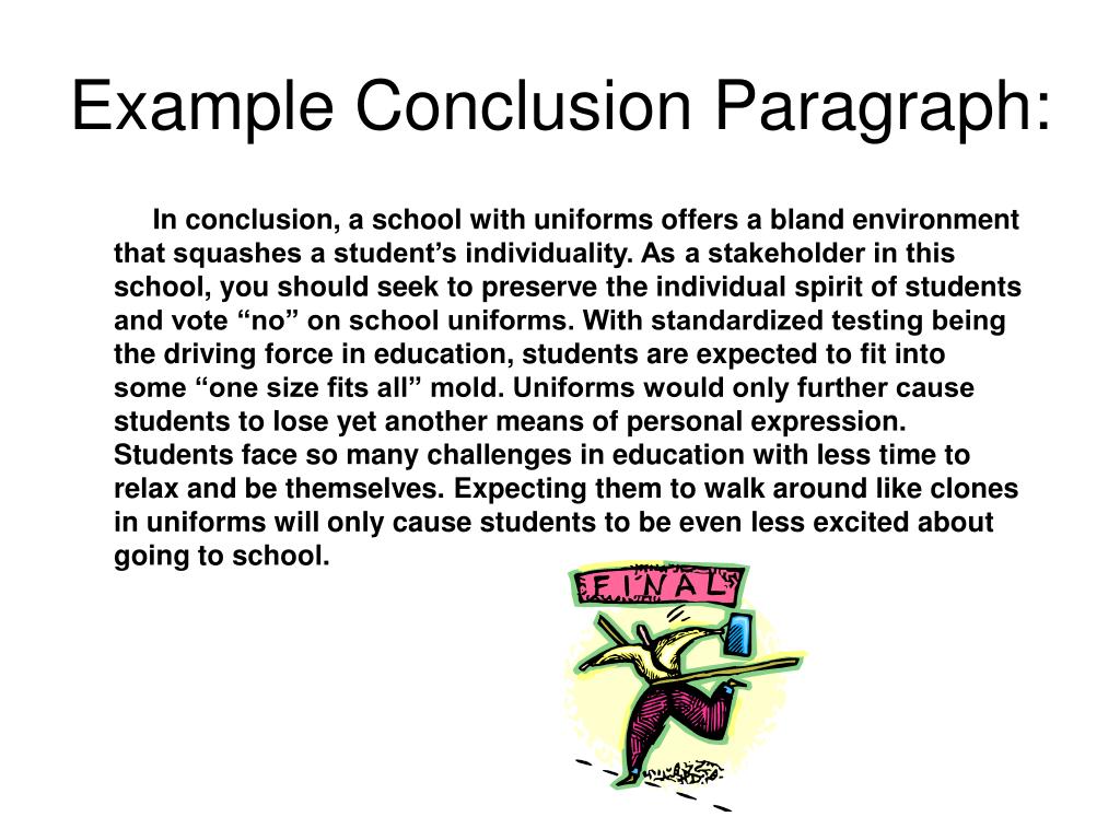 how to write a conclusion paragraph for an essay kit