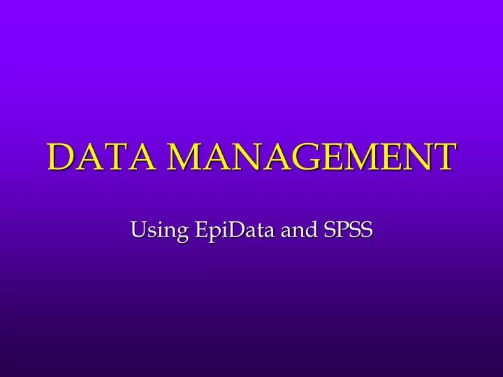 data management n.