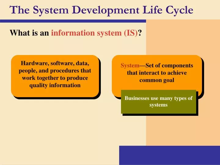 PPT The System Development Life Cycle PowerPoint Presentation Free 
