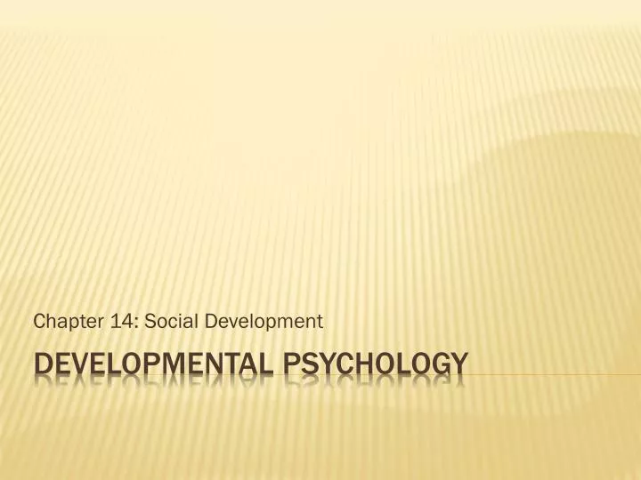 chapter 14 social development n.