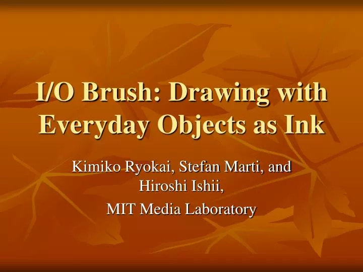 i o brush drawing with everyday objects as ink n.