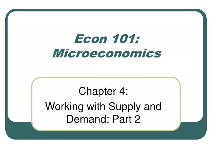 econ 101 microeconomics n.