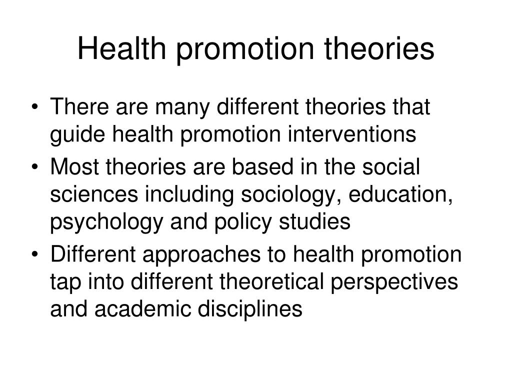 Theories of Health Promotion