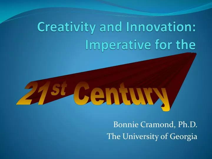 creativity and innovation imperative for the n.