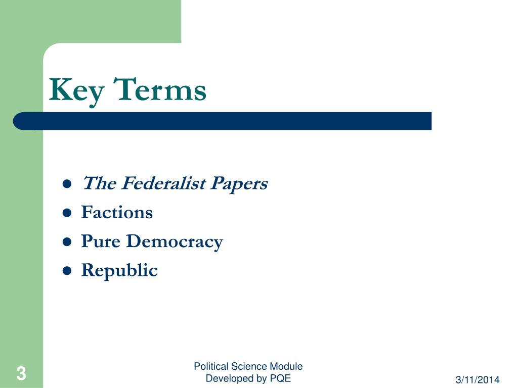 federalist paper 10 key points