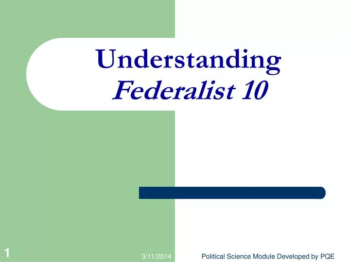 understanding federalist 10 n.