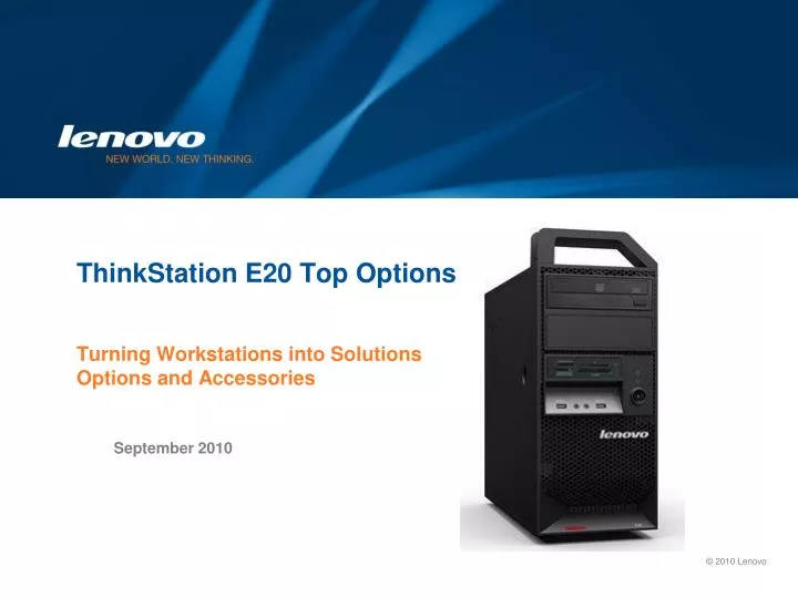 thinkstation e20 top options n.
