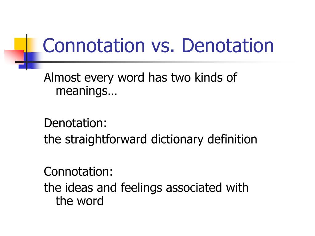 Denotation And Connotation Worksheet