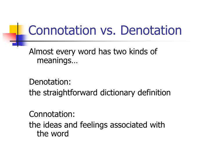 connotation vs denotation n.