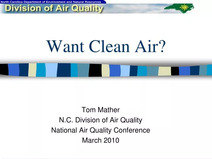want clean air n.