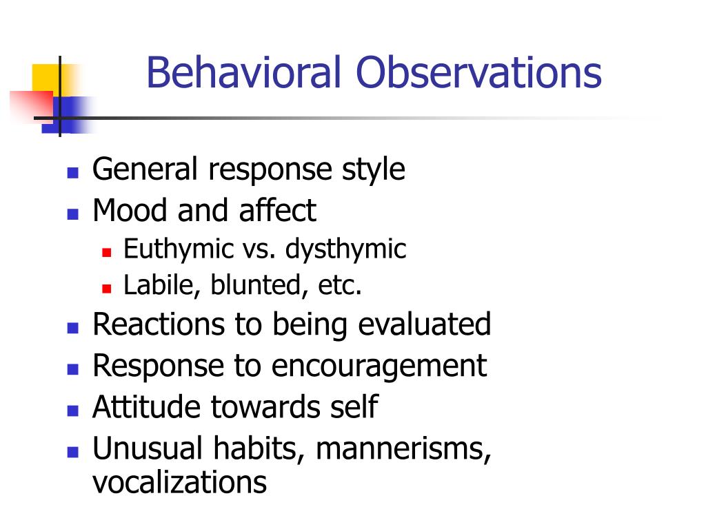 observational analysis of behavior