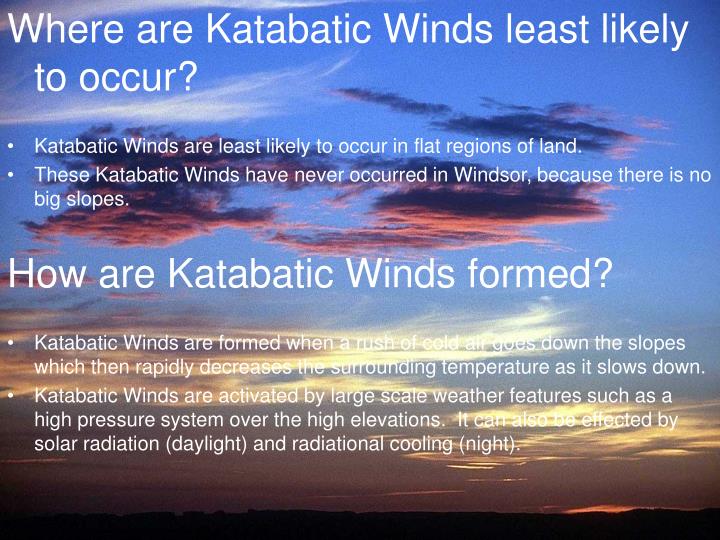 PPT Winds Chinook Katabatic Sirocco Dust Storms Mistral PowerPoint