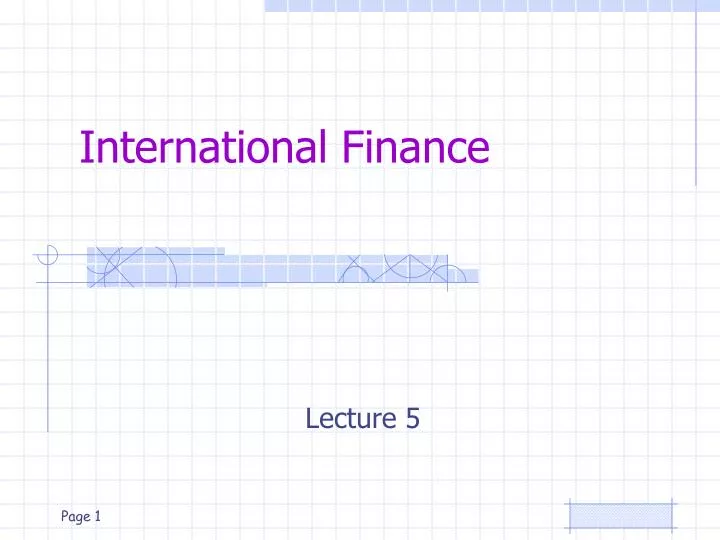 international finance n.