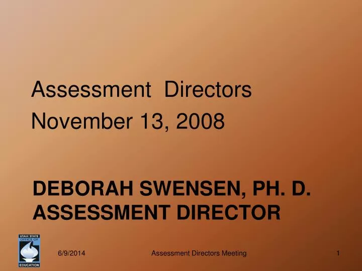 deborah swensen ph d assessment director n.