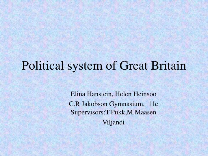 PPT - Political System Of Great Britain PowerPoint Presentation, Free ...