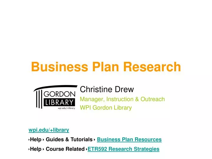 business plan research n.