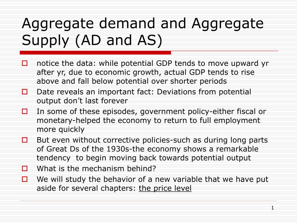 PPT - Aggregate Demand And Aggregate Supply (AD And AS) PowerPoint ...