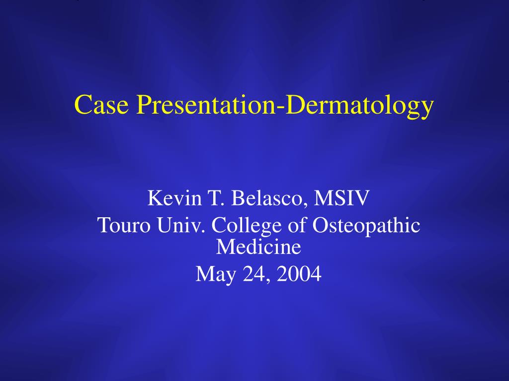 case study examples dermatology