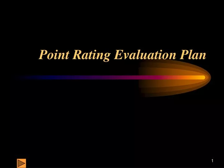 point rating evaluation plan n.