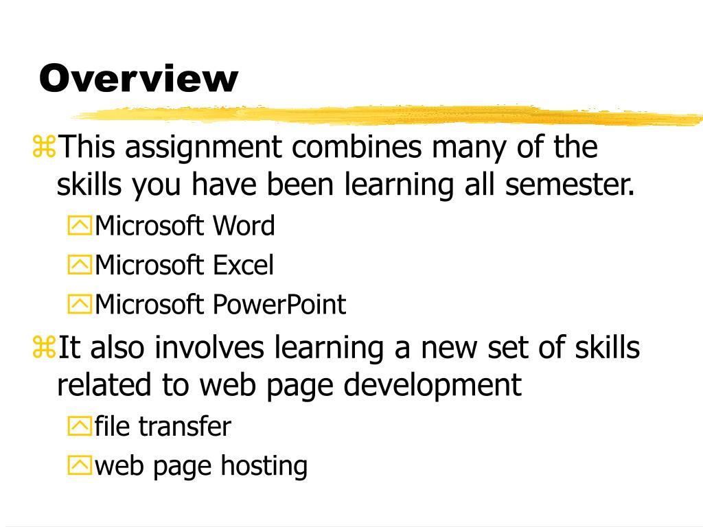 what is internet assignment