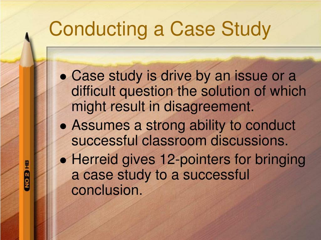 conducting case studies